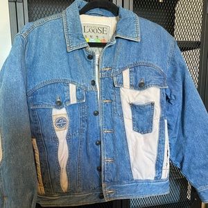 SOLD - Quilted Vintage Jean Jacket